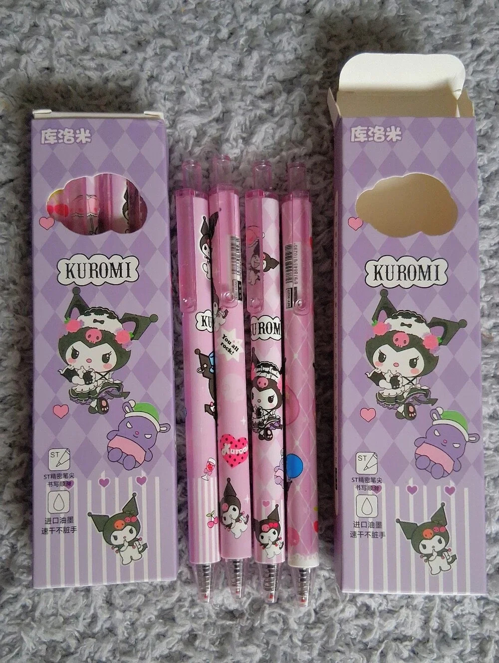 Kuromi Set Of 2 Packs Of Pens